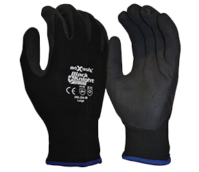 MAXISAFE GLOVES BLACK KNIGHT SUB ZERO THERMAL MED 